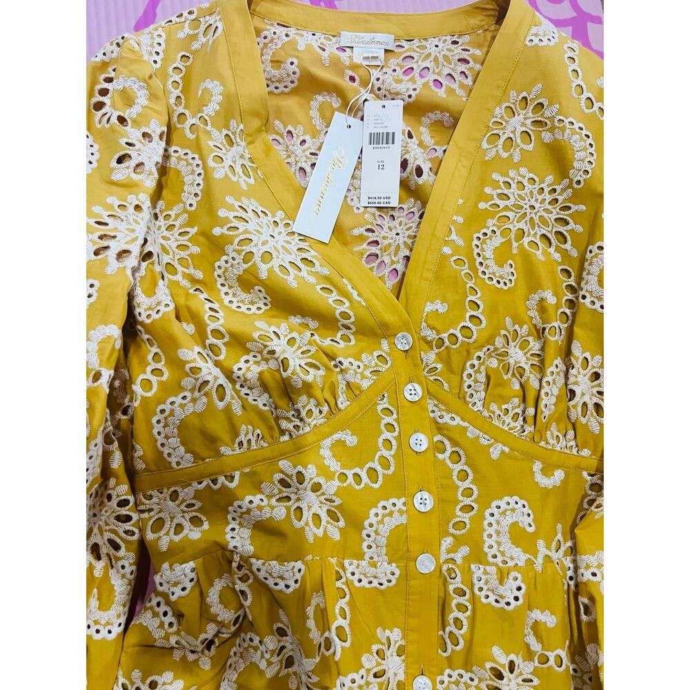 NWT❤️Anthro Shoshanna Sicily Eyelet Maxi Dress sz12 - Picture 8 of 11